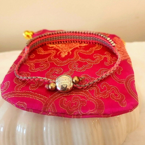 Links of London Sterling Silver & Pinks Friendship Bracelet - Picture 2 of 4